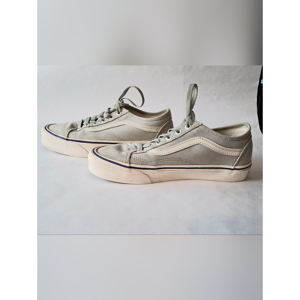 Vans Old Skool Low-Top Canvas Sneakers - Light Gray Men's